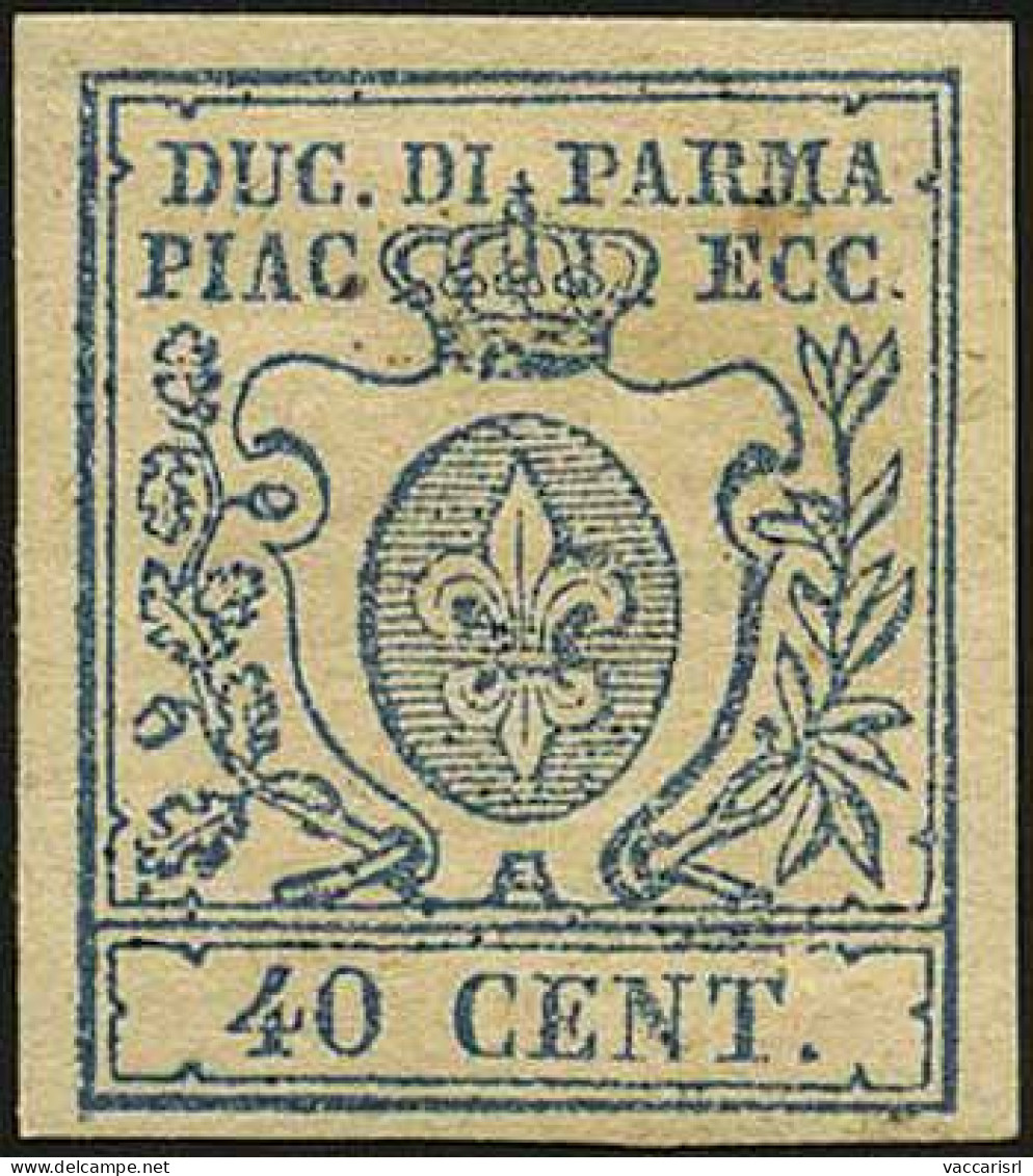DUCATO DI PARMA - Tipologia: * - C.40 Azzurro Scuro N.23 - Sassone N.11a - P.V.
Qualit&agrave;: "A" - 60546FOG - Parma