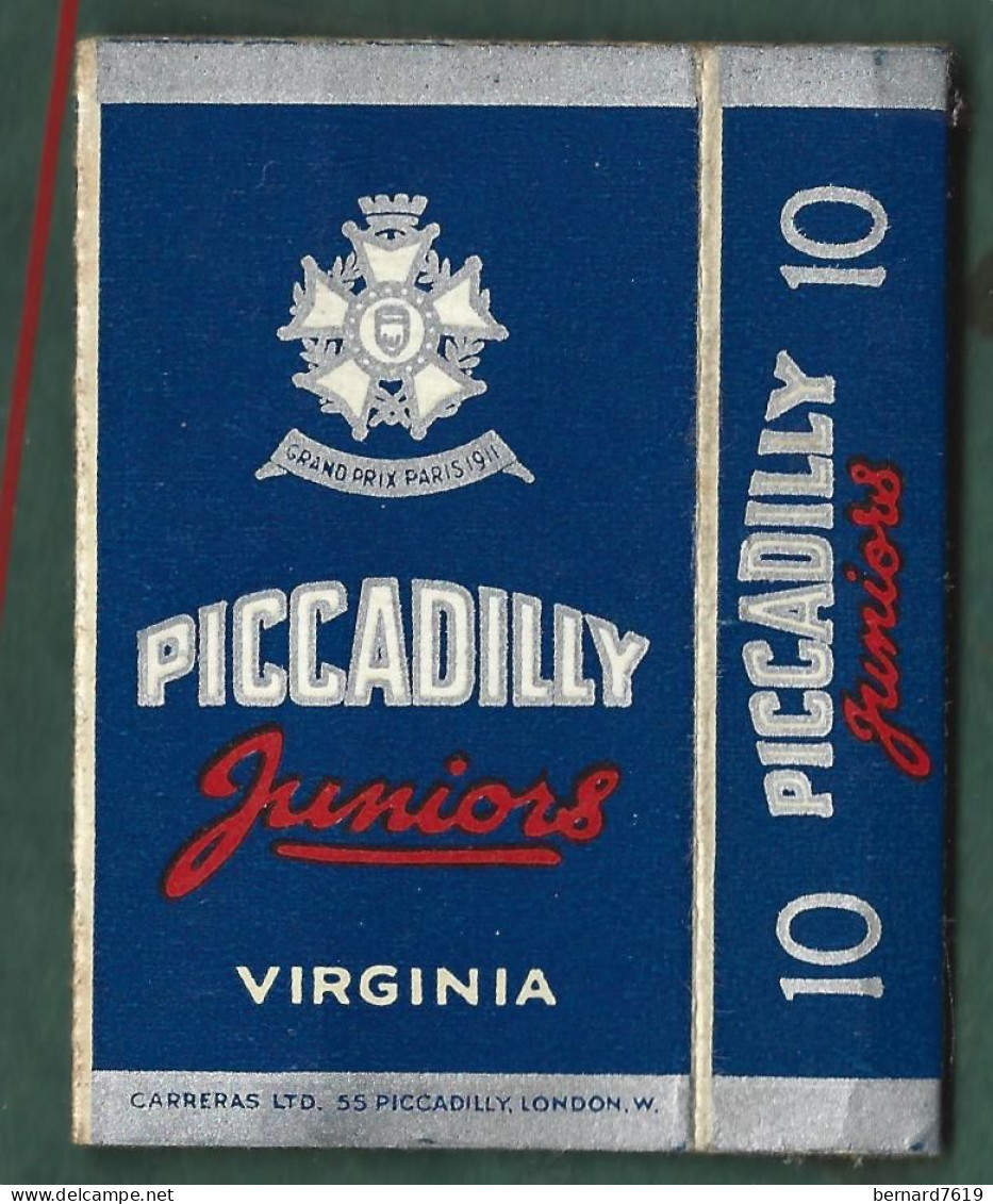Etui Cigarette Cigarettes  -  Piccadilly  Junior  Virginia- Piccadilly  London - Empty Cigarettes Boxes