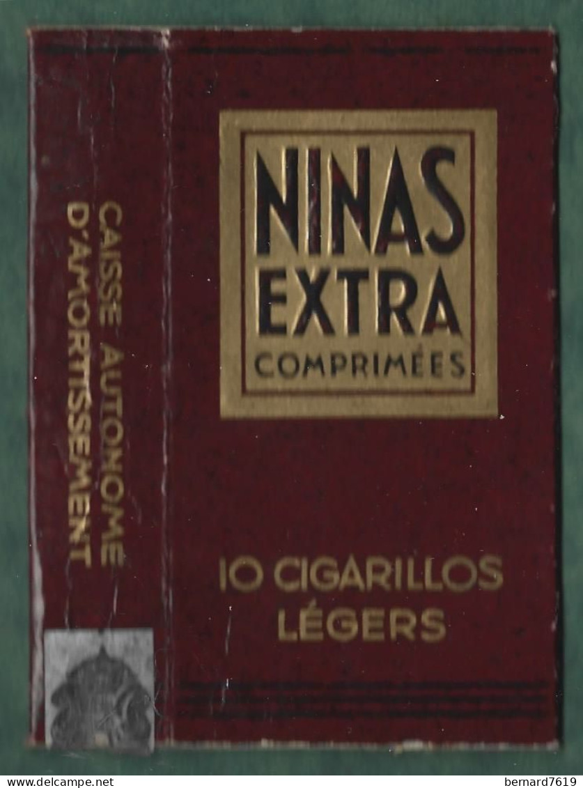 Etui Cigarette Cigarettes  -  Ninas  Extra - Caisse Autonome D'amortissemen - Estuches Para Cigarrillos (vacios)