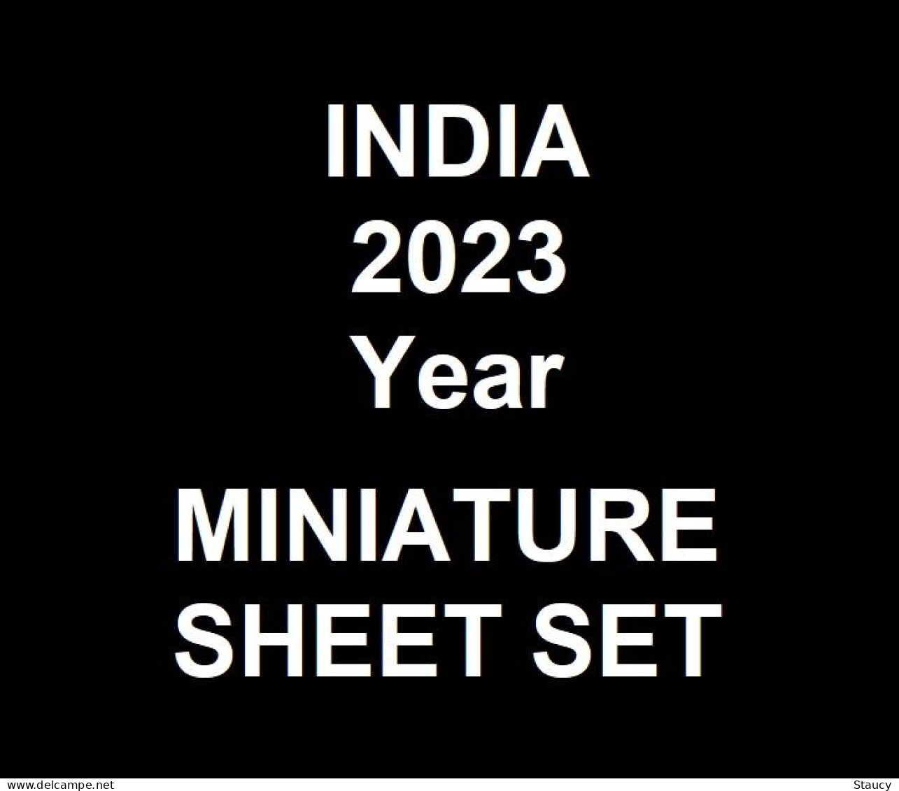 India 2023 Complete Year Collection Of 11 Miniature Sheets / Souvenir Sheets / Year Pack MNH As Per Scan - Annate Complete