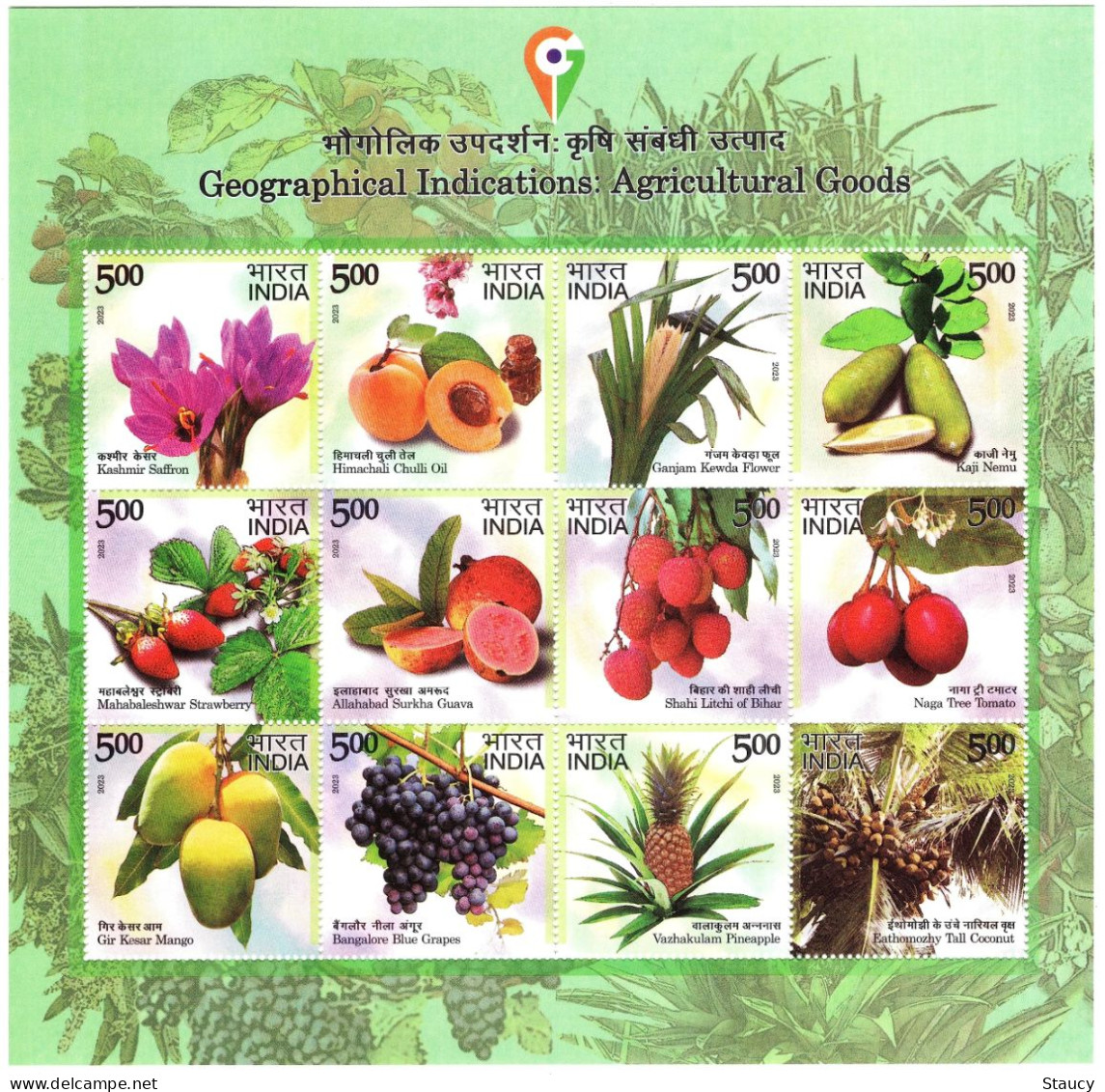 India 2023 Complete Year Collection Of 11 Miniature Sheets / Souvenir Sheets / Year Pack MNH As Per Scan - Komplette Jahrgänge