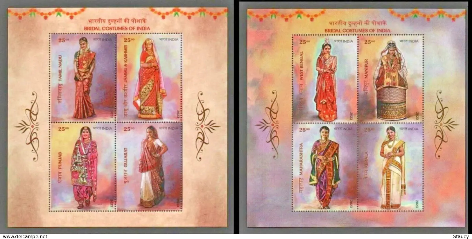 India 2023 Complete Year Collection Of 11 Miniature Sheets / Souvenir Sheets / Year Pack MNH As Per Scan - Annate Complete