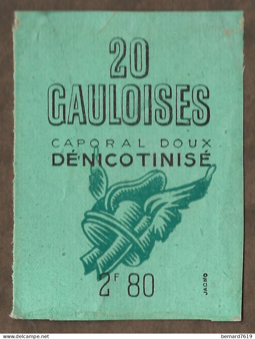 Facade D'etui Cigarette Cigarettes  -     20 Gauloises  Caporal Doux  2 F 80 - Militaire - Etuis à Cigarettes Vides