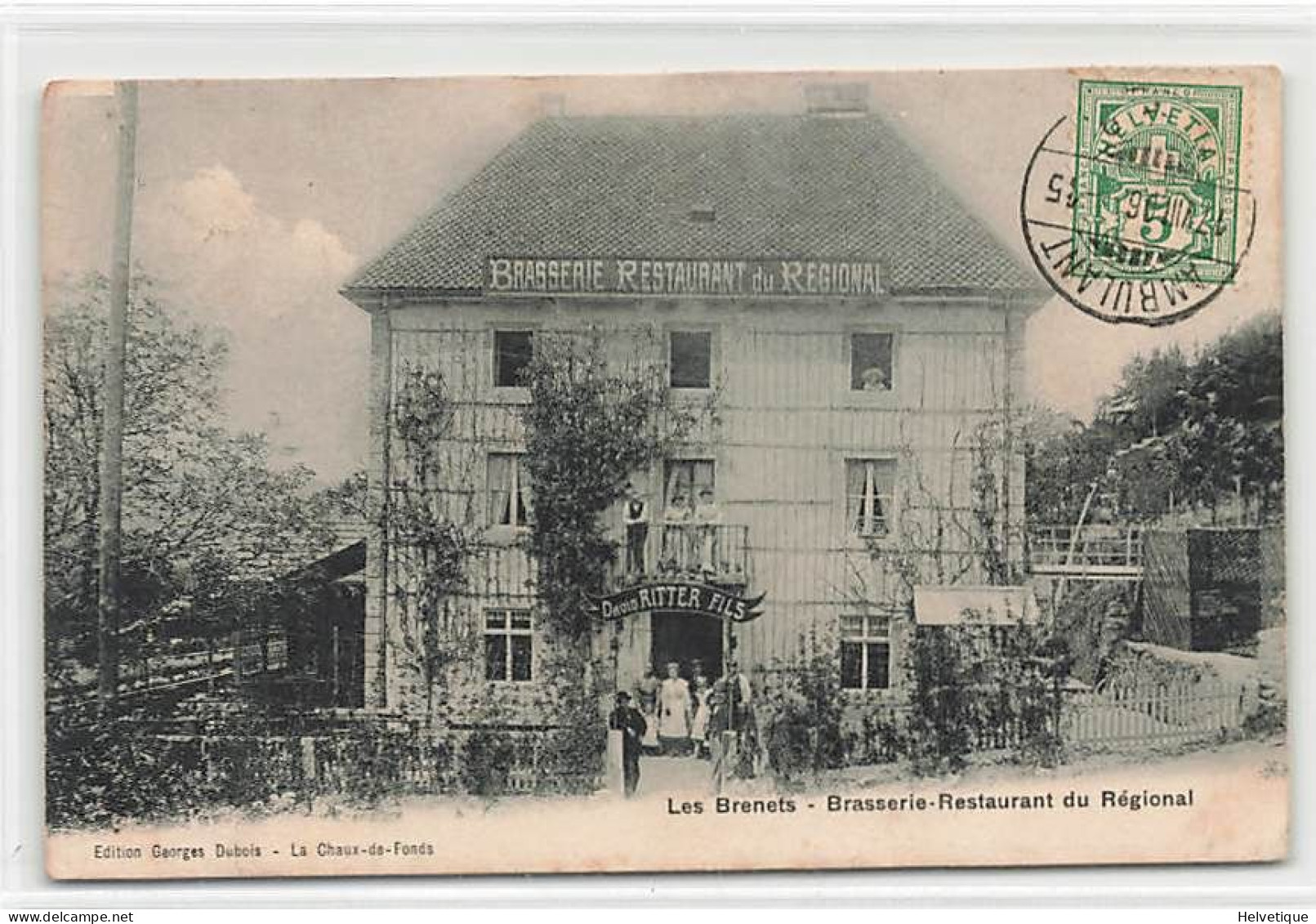 Les Brenets Brasserie Restaurant Du Régional 1906 Animée - Les Brenets