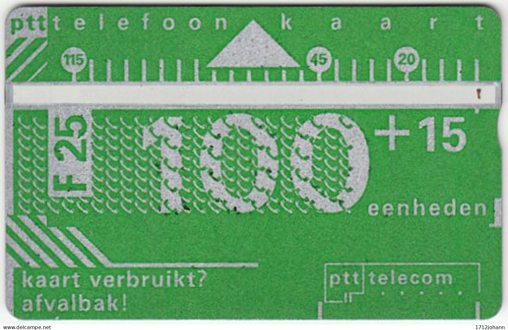NETHERLANDS B-127 Hologram Telecom - 102E - Used - Openbaar