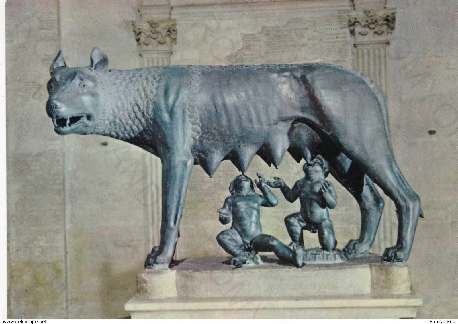 CARTOLINA  ROMA,LAZIO-MUSEI CAPITOLINI-LA LUPA-STORIA,MEMORIA,CULTURA,RELIGIONE,IMPERO ROMANO,BELLA ITALIA,NON VIAGGIATA - Museos