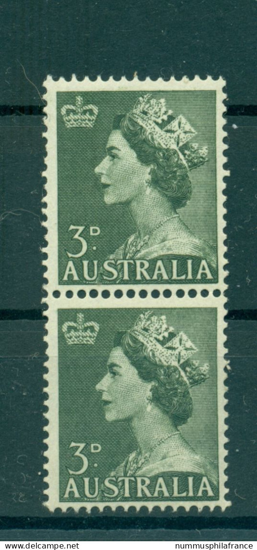 Australie 1953 - Y & T N. 197 - Série Courante (Michel N. 236) - Coil Paire (7) - Nuovi