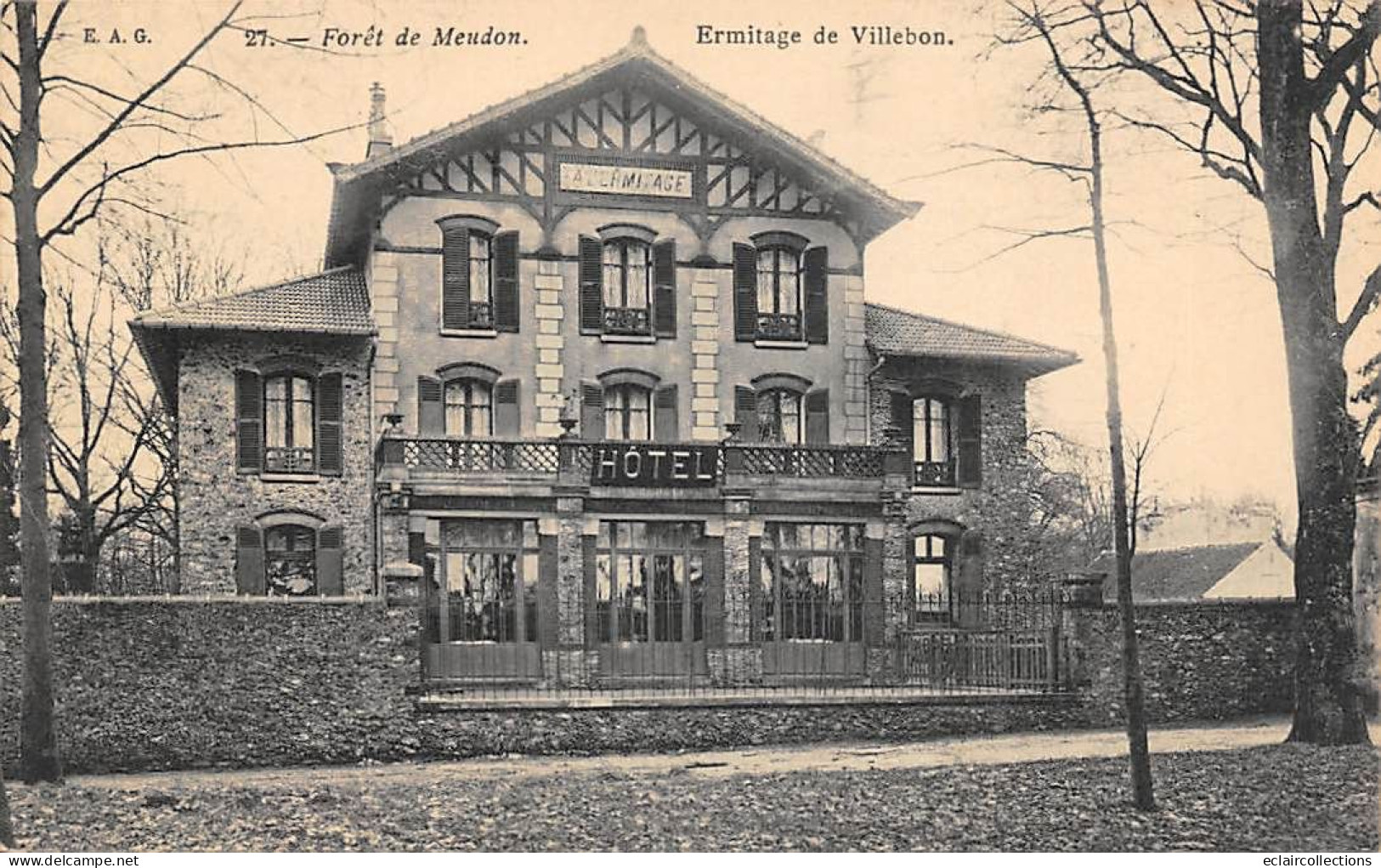 Meudon       92        En Forêt.  Ermitage De Villebon. Hôtel     (voir Scan) - Meudon