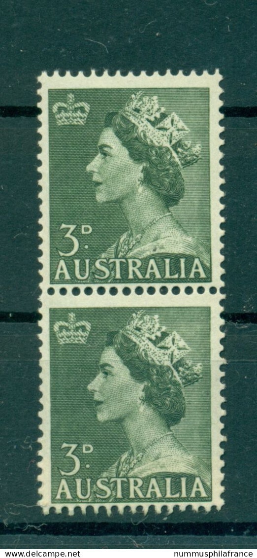 Australie 1953 - Y & T N. 197 - Série Courante (Michel N. 236) - Coil Paire (8) - Ungebraucht