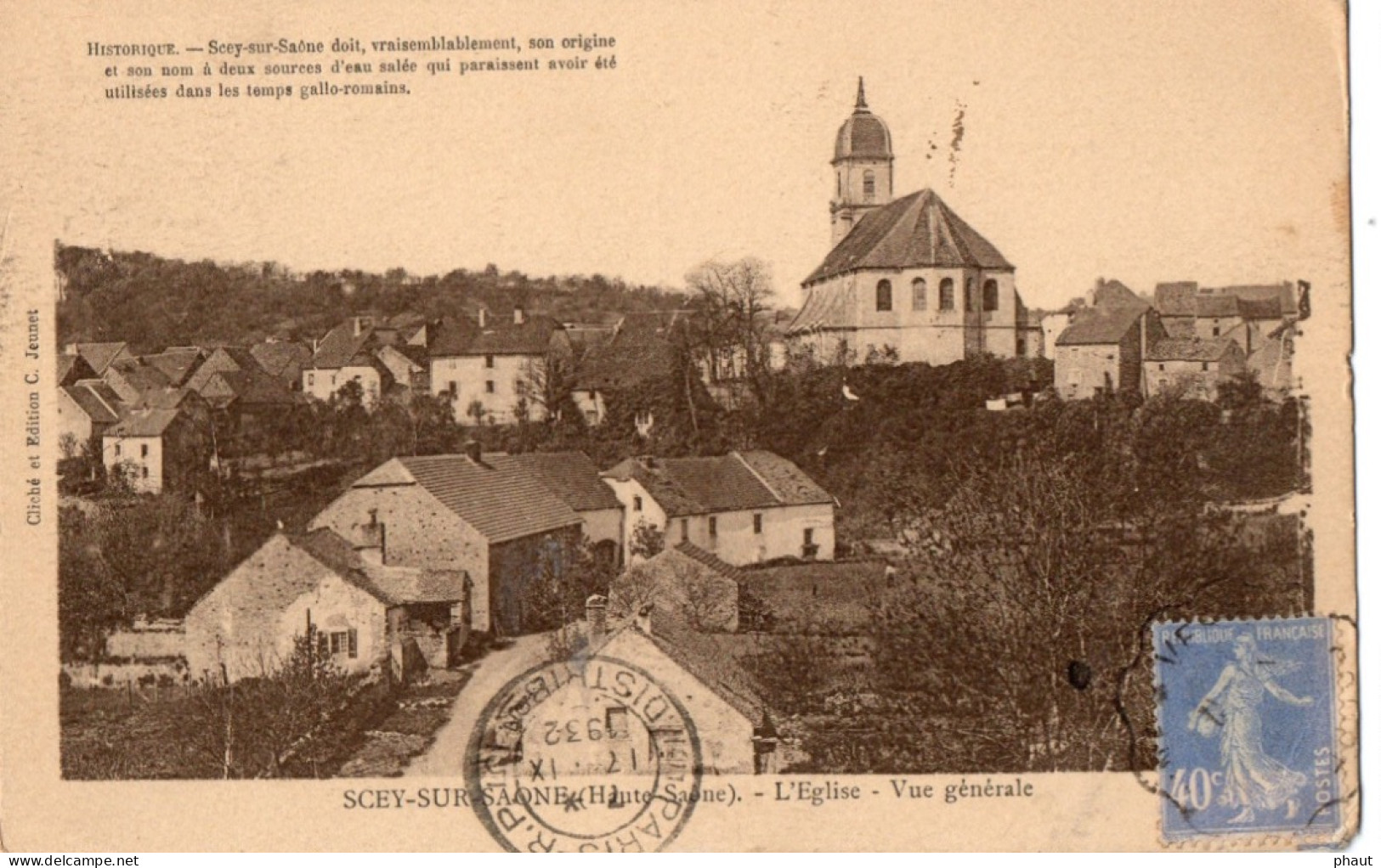 SCEY Sur Saône L'Église, Vue Générale - Scey-sur-Saône-et-Saint-Albin