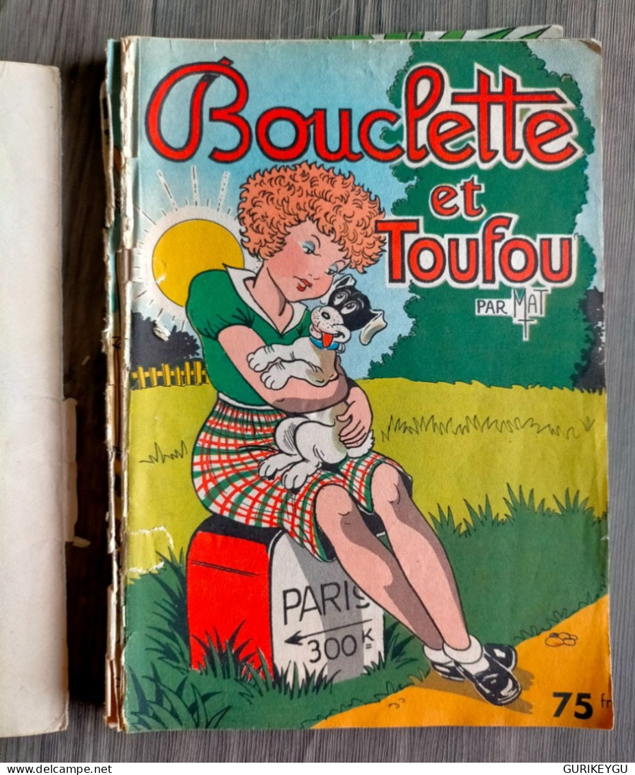 Album Reliure BOUCLETTE N° 2 MAT édition ROUFF 1955-1957 Et Toufou Chez Les Sauvages Dans La Foret Vierge - Pif & Hercule