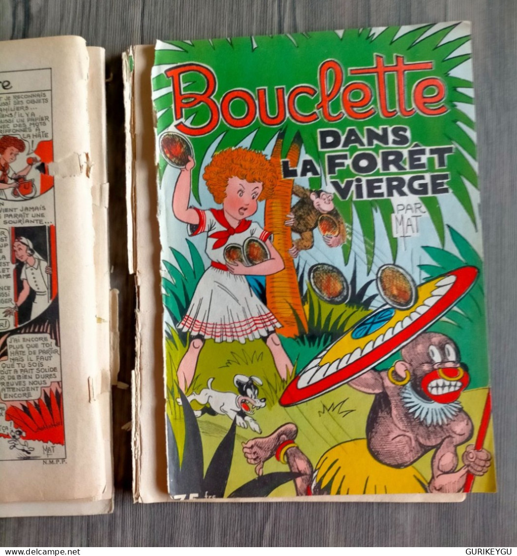 Album Reliure BOUCLETTE N° 2 MAT édition ROUFF 1955-1957 Et Toufou Chez Les Sauvages Dans La Foret Vierge - Pif & Hercule