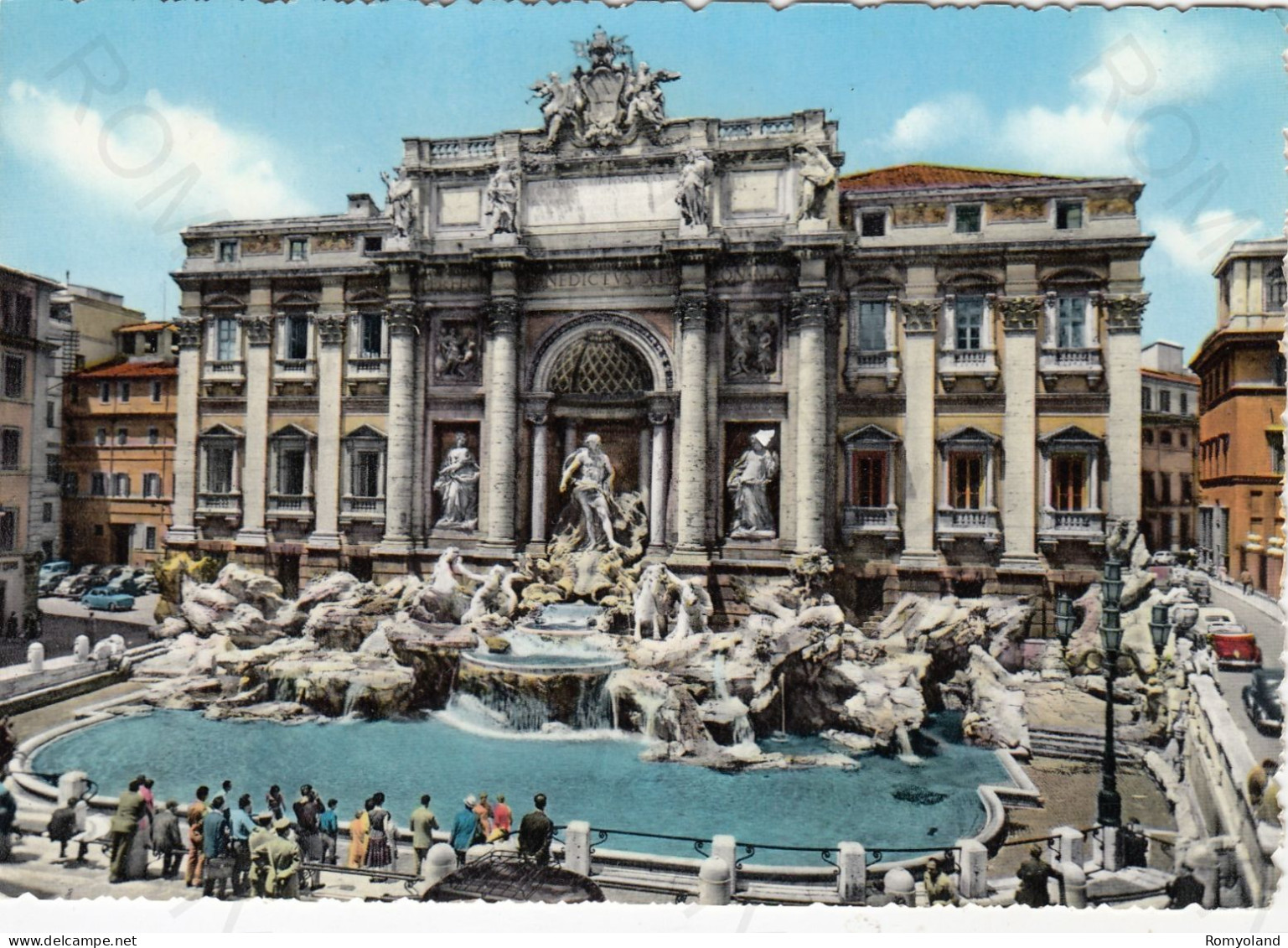 CARTOLINA  ROMA,LAZIO-FONTANA DI TREVI-STORIA,MEMORIA,CULTURA,RELIGIONE,IMPERO ROMANO,BELLA ITALIA,VIAGGIATA 1959 - Fontana Di Trevi