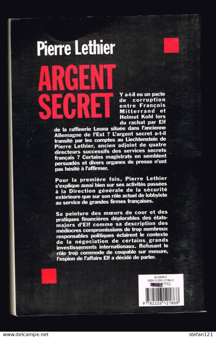 Argent Secret - Pierre Lethier - 2001 - 256 Pages 22,5 X 14,4 Cm - Sin Clasificación