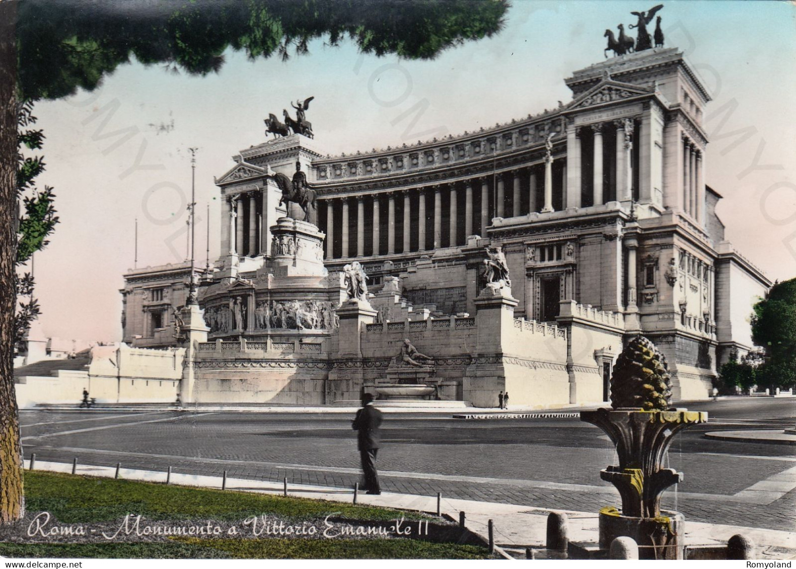 CARTOLINA  ROMA,LAZIO-MONUMENTO A VITTORIO EMANUELE II-STORIA,MEMORIA,CULTURA,RELIGIONE,BELLA ITALIA,VIAGGIATA 1953 - Altare Della Patria