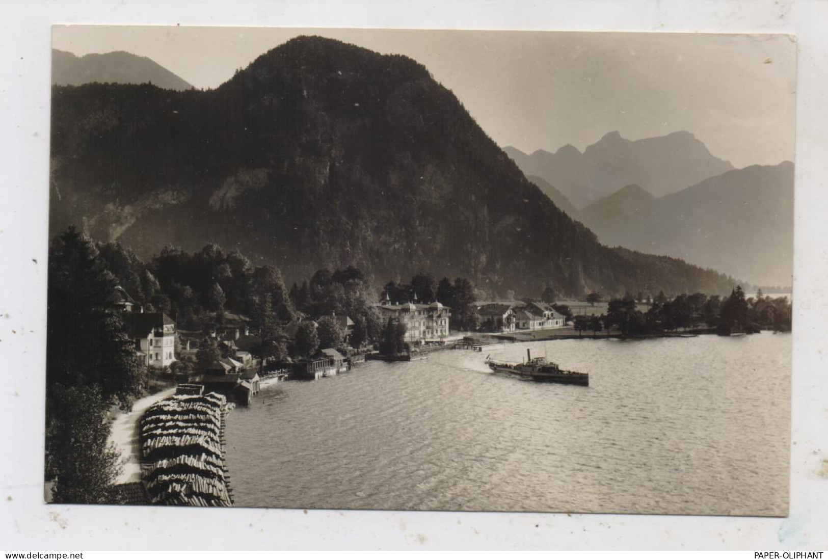 A 4853 STEINBACH - WEISSENBACH Attersee, Blick über Den Ort, 1930, Dampfer - Vöcklabruck