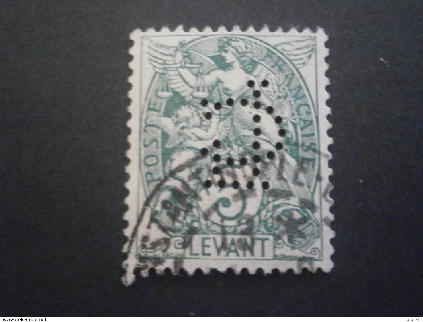LEVANT BLANC 13 CL5 PERFORATION PERFORES PERFORE PERFIN PERFINS PERFORATION PERFORIERT LOCHUNG PERCE PERFORIERT PERFO - Used Stamps