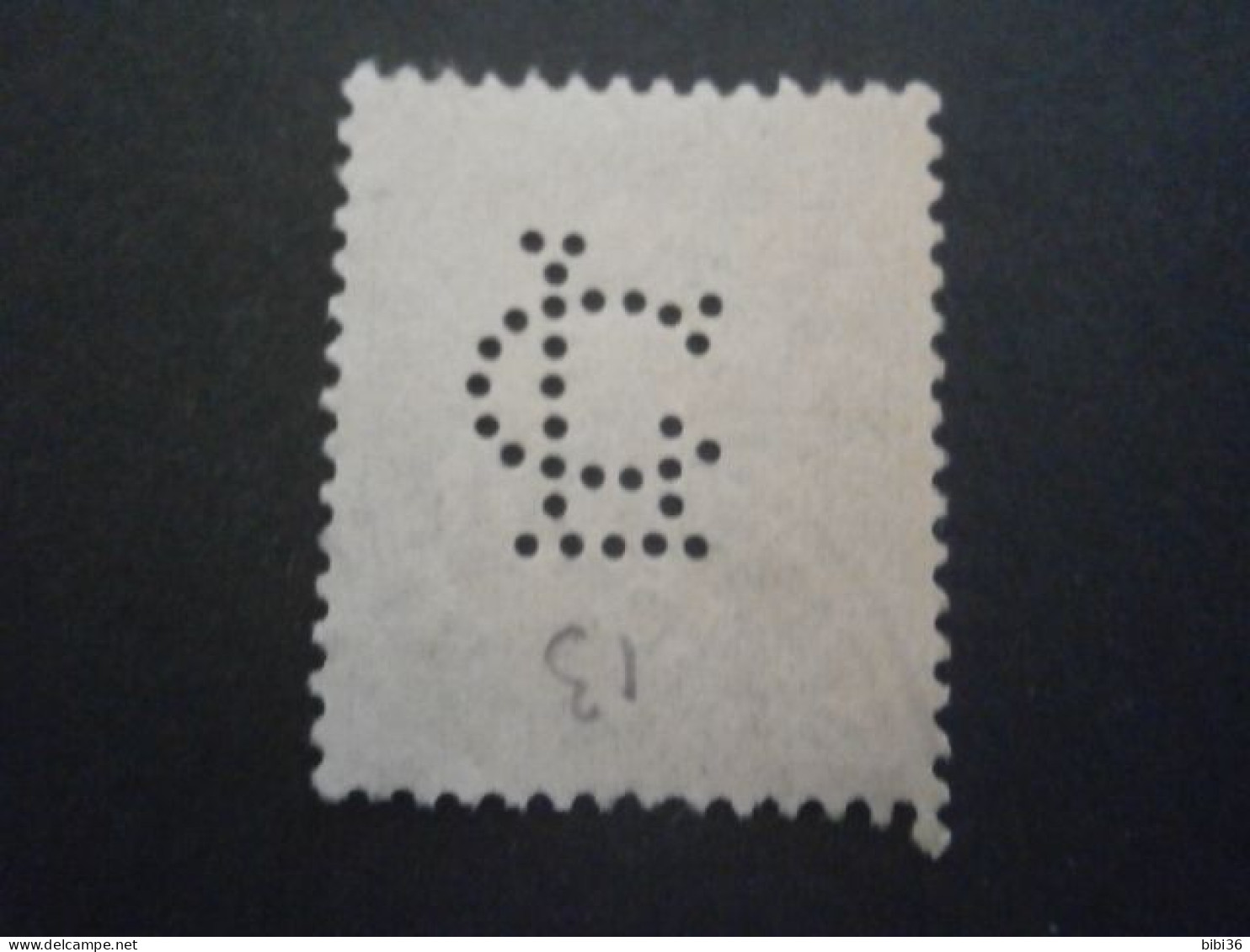 LEVANT BLANC 13 CL5 PERFORATION PERFORES PERFORE PERFIN PERFINS PERFORATION PERFORIERT LOCHUNG PERCE PERFORIERT PERFO - Used Stamps