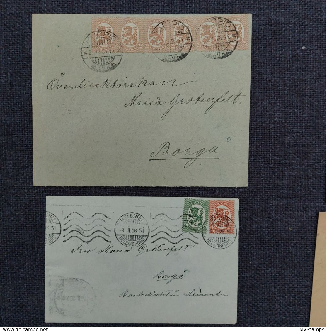 Finland 1921/26 Old Covers Used (nice Cancels) - Lettres & Documents