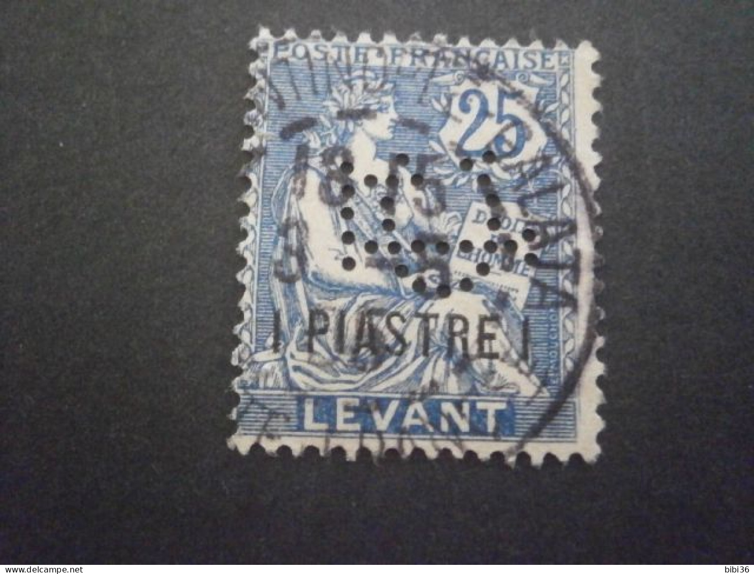 LEVANT MOUCHON 17 CL5 PERFORATION PERFORES PERFORE PERFIN PERFINS PERFORATION PERFORIERT LOCHUNG PERCE PERFORIERT PERFO - Used Stamps