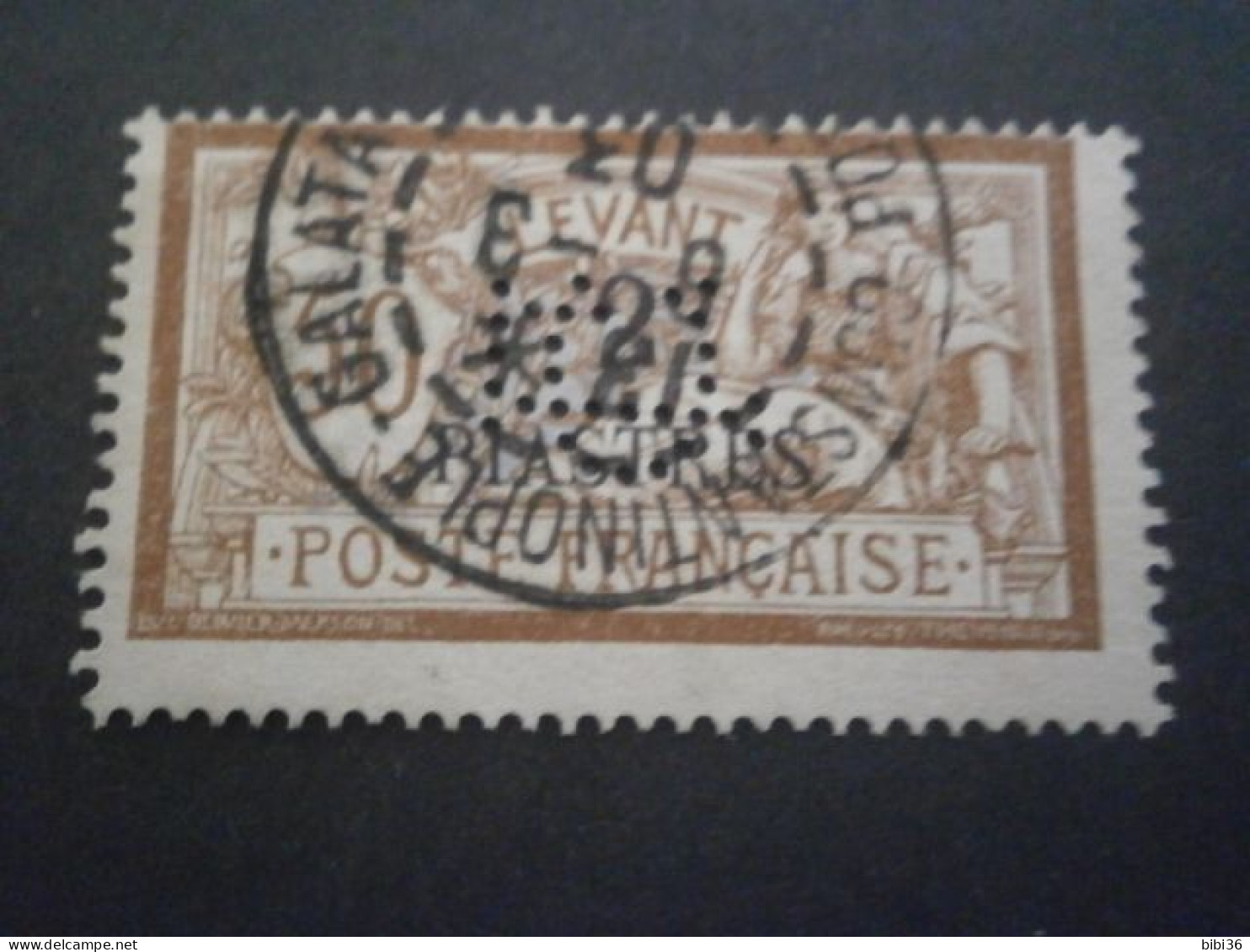 LEVANT MERSON 20 CL5 PERFORATION PERFORES PERFORE PERFIN PERFINS PERFORATION PERFORIERT LOCHUNG PERCE PERFORIERT PERFO - Used Stamps