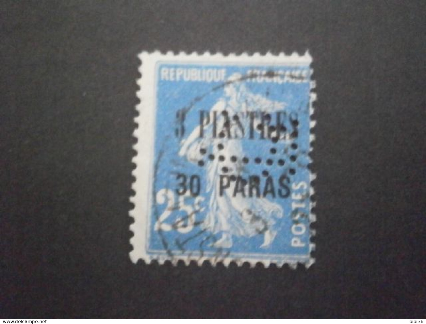 LEVANT SEMEUSE 32 CL5 PERFORATION PERFORES PERFORE PERFIN PERFINS PERFORATION PERFORIERT LOCHUNG PERCE PERFORIERT PERFO - Used Stamps
