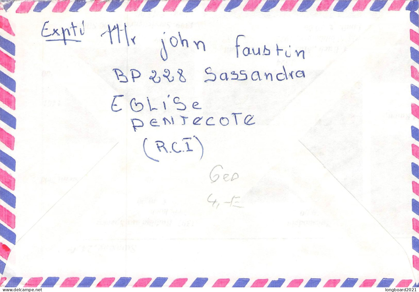 COTE D'IVOIRE - AIRMAIL 1994  MORSBACH/DE /1501 - Ivoorkust (1960-...)