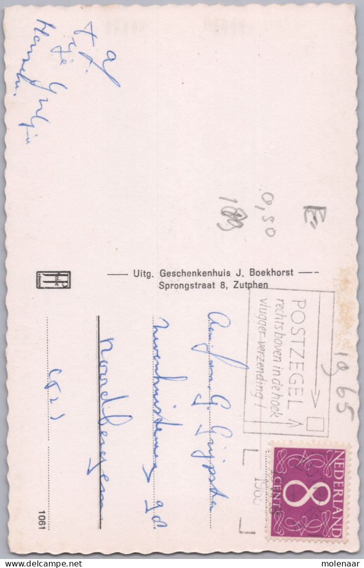 Postkaarten > Europa > Nederland > Gelderland > Zutphen Bornhof Gebruikt 1965 (13577) - Zutphen