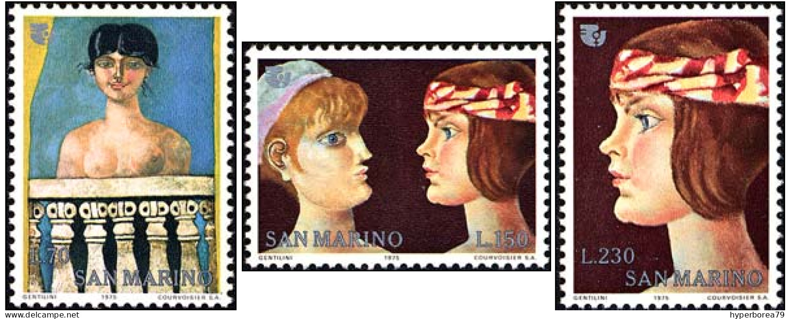 San Marino 947/49 - International Women's Year 1975 - MNH - Desnudos