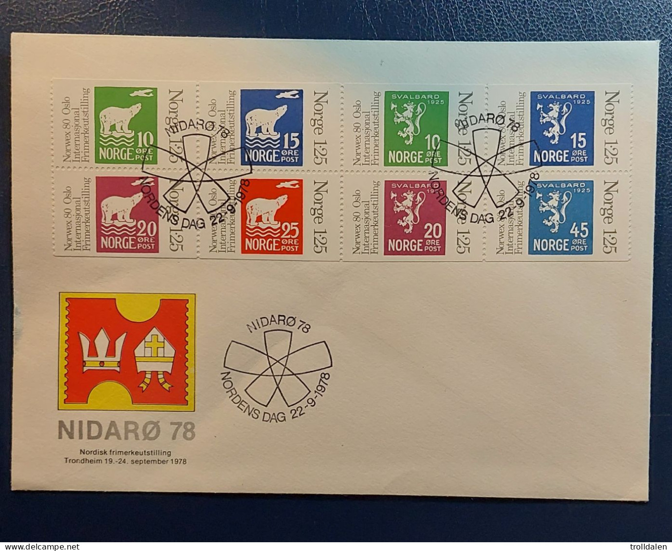 Cover From Stamp Exhibition , Trondheim 1978 - Storia Postale