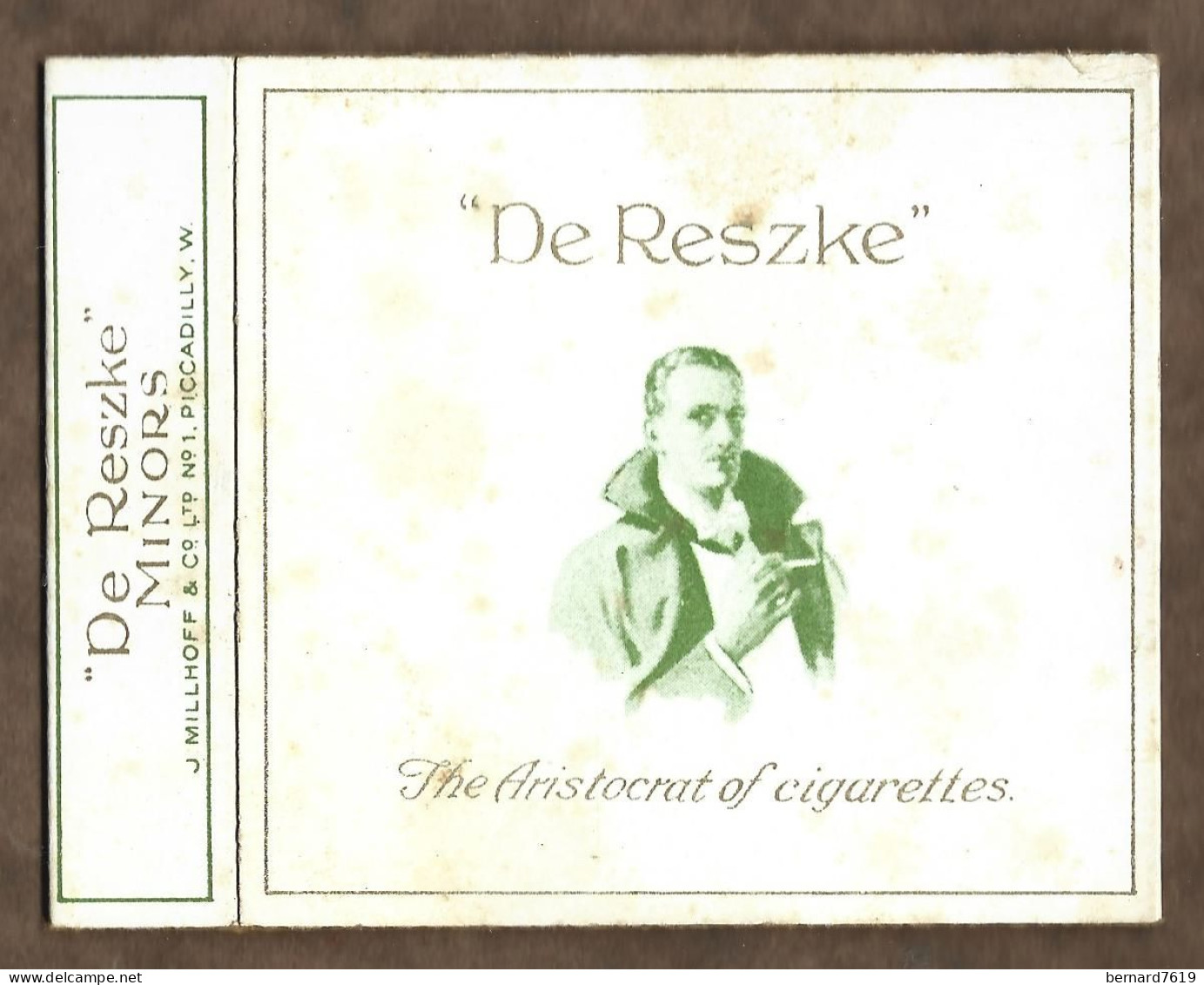 Etui Cigarette - Cigarettes  - Royaume Uni -  De  Reszke -  The Aristocrat Of Cigarettes - Zigarettenetuis (leer)