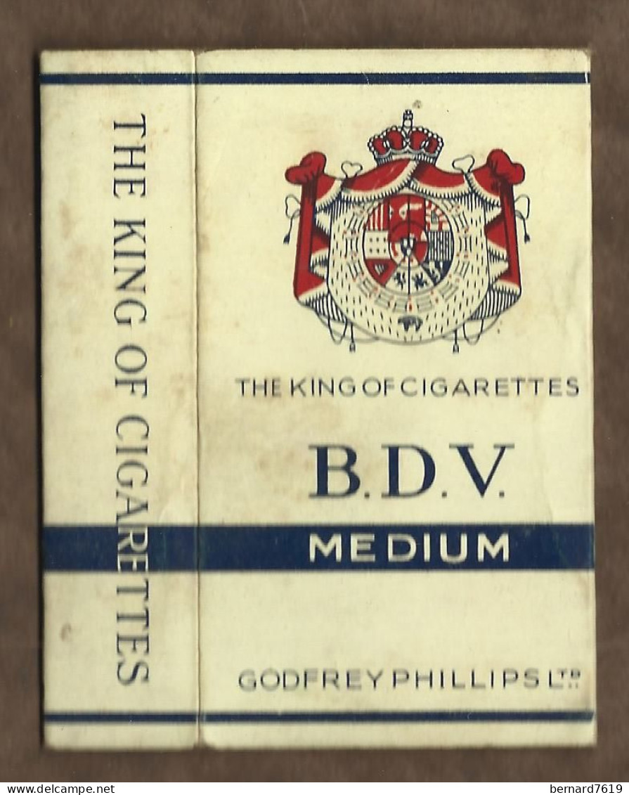 Etui Cigarette - Cigarettes  - Royaume Uni -  B.V.D.- The  King  Ofcigarettes  Godfrey Phillips - Sigarettenkokers (leeg)