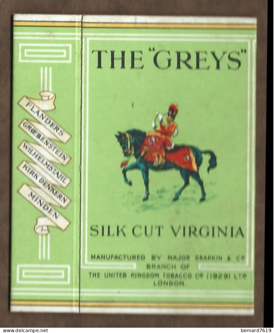 Etui Cigarette - Cigarettes  - Royaume Uni -  The  Greys Silk Cut Virginia - London - Empty Cigarettes Boxes