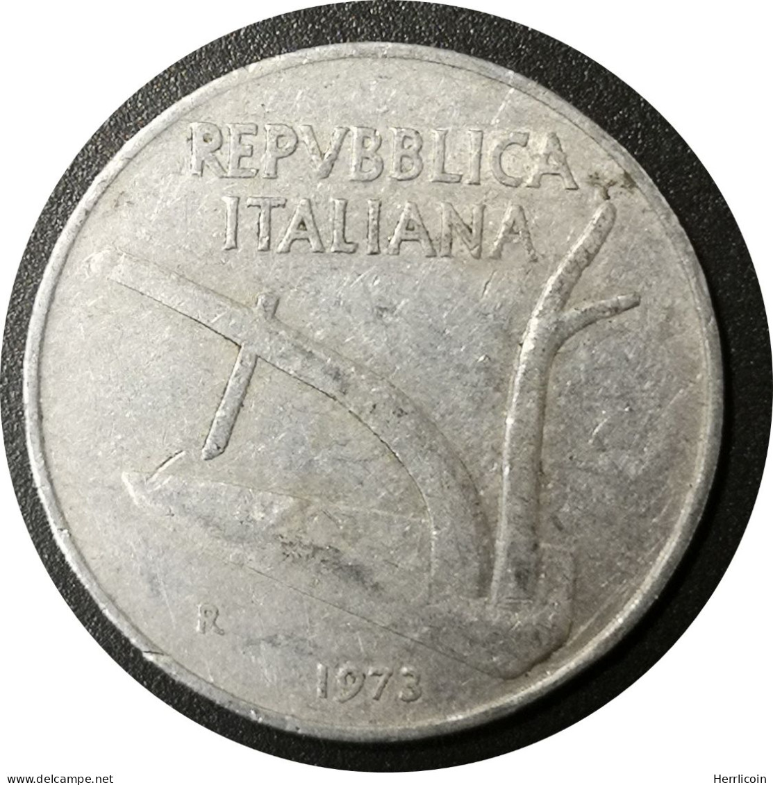 1973 R   - 10 Lire   Italie / KM#93 - 10 Liras