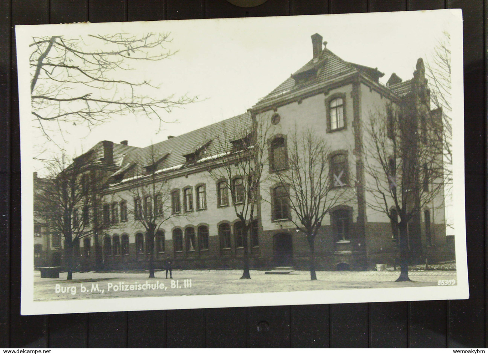 DR: AK Von Burg Bei Magdeburg Mit Polizeischule Block III Vom 30,10,1931 Mit 8 Pf Ebert Knr: 412 - Burg