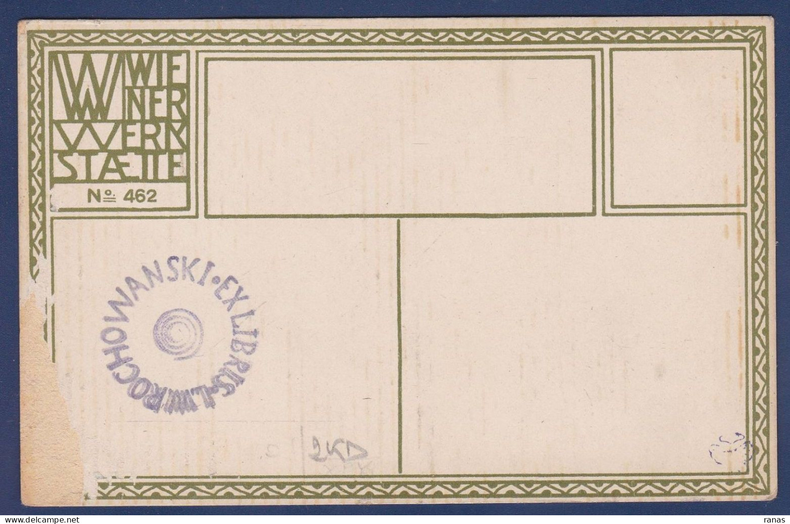 CP Wiener Werkstaetten N° 462 Voir Dos Kuhn - Wiener Werkstätten