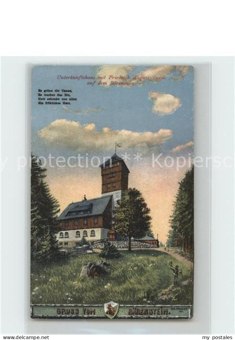 42280968 Baerenstein Annaberg-Buchholz Unterkunftshaus Mit Friedrich August Turm - Baerenstein
