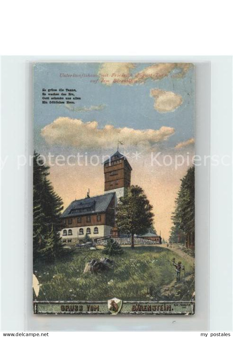 42280967 Baerenstein Annaberg-Buchholz Unterkunftshaus Mit Friedrich August Turm - Baerenstein