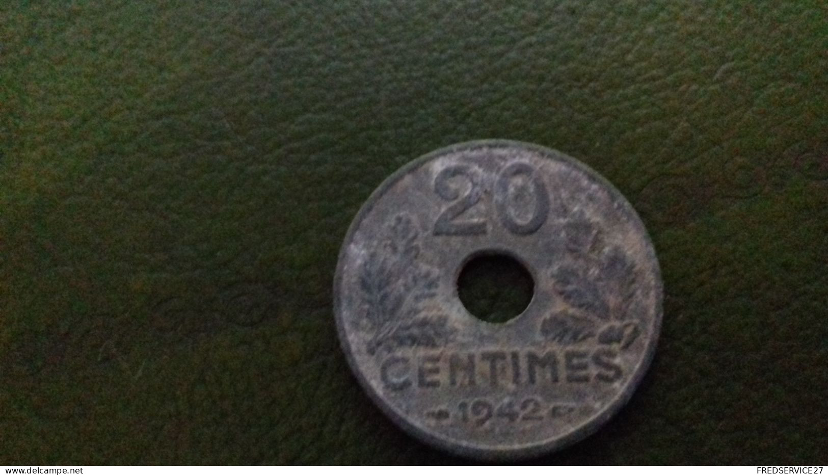 BS2 / 20 CENTIMES 1942 ETAT FRANCAIS ZINC - 20 Centimes