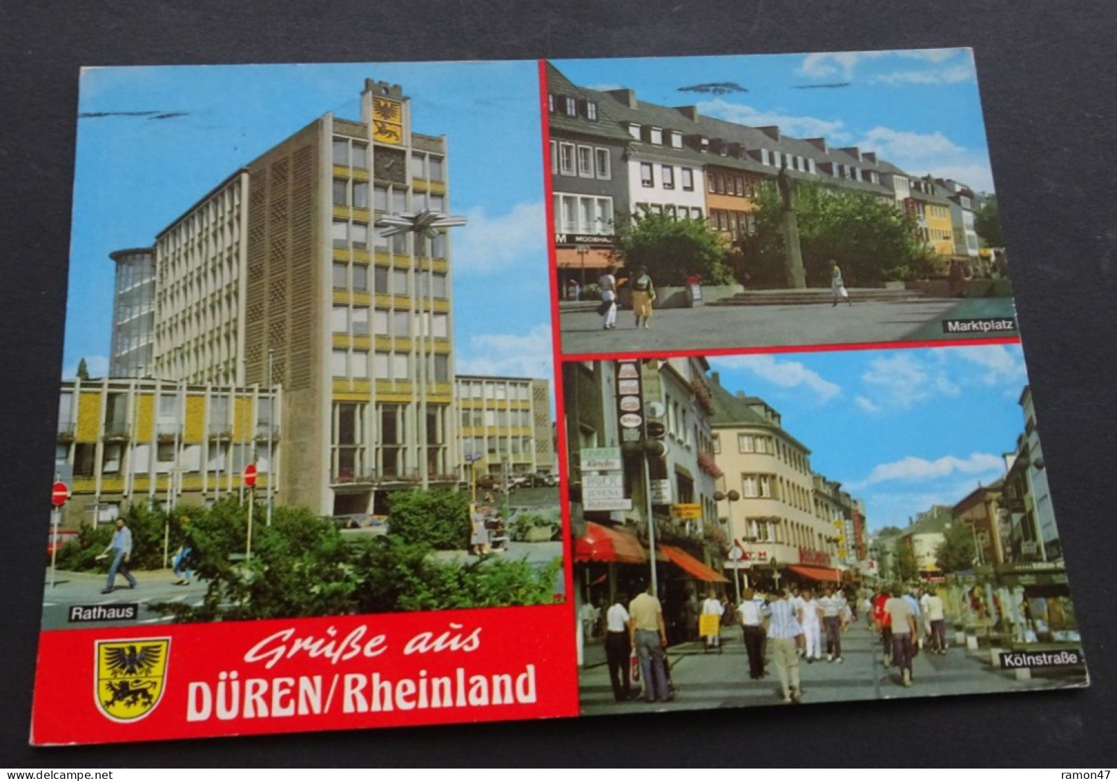 Grüsse Aus Düren/Rheinland - Herst. U. Verlag Schöning & Co + Gebruder Schmidt, Lübeck - Saluti Da.../ Gruss Aus...