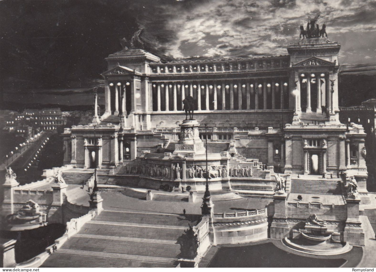 CARTOLINA  ROMA,LAZIO-ALTARE DELLA PATRIA-STORIA,MEMORIA,CULTURA,RELIGIONE,IMPERO ROMANO,BELLA ITALIA,VIAGGIATA 1959 - Altare Della Patria