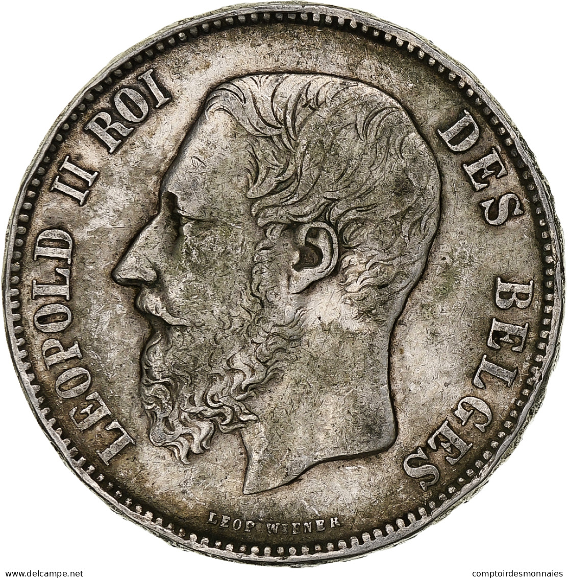 Monnaie, Belgique, Leopold II, 5 Francs, 5 Frank, 1873, TB+, Argent, KM:24 - 5 Francs