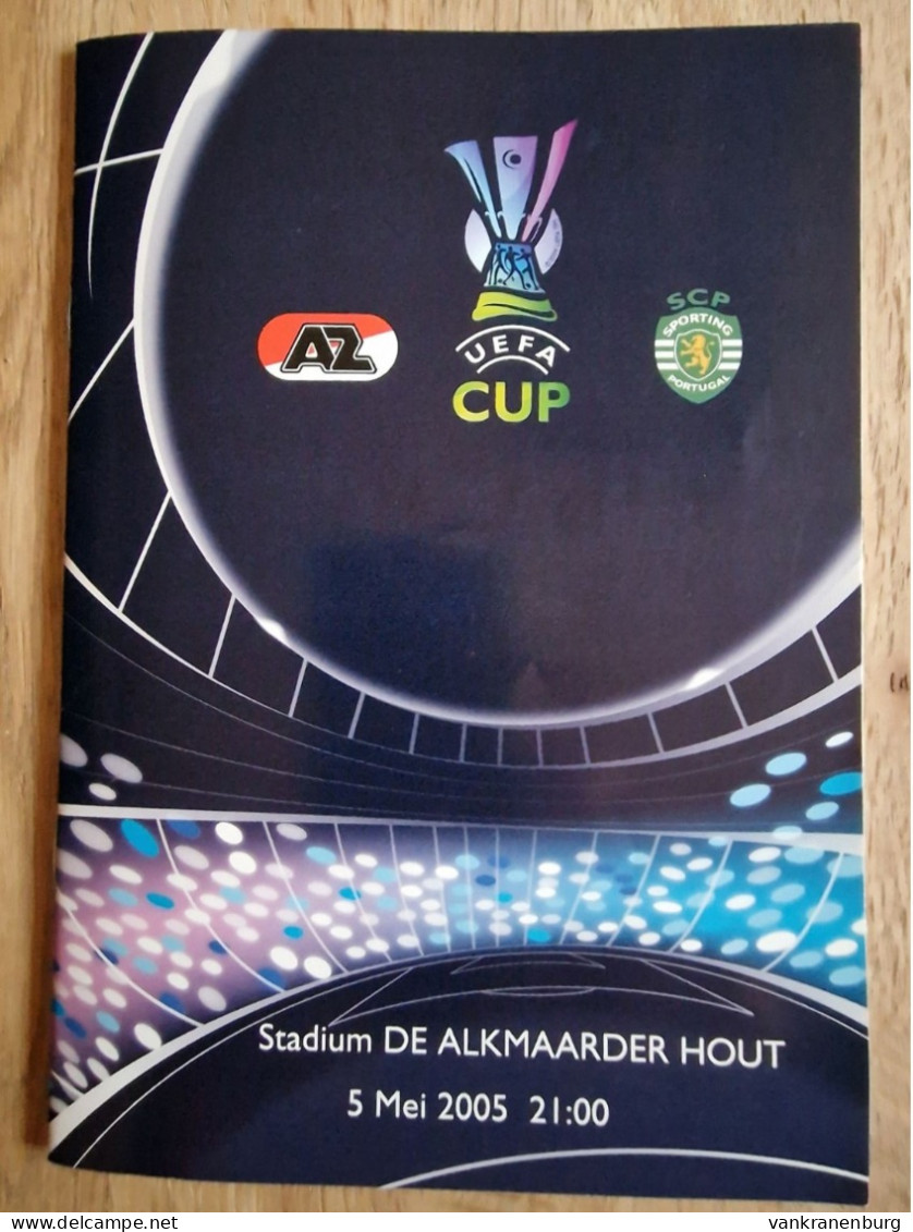 Programme AZ Alkmaar - Sporting Portugal - 5.5.2005 - UEFA Cup - Holland - Football Soccer Fussball Calcio - Programm - Libros