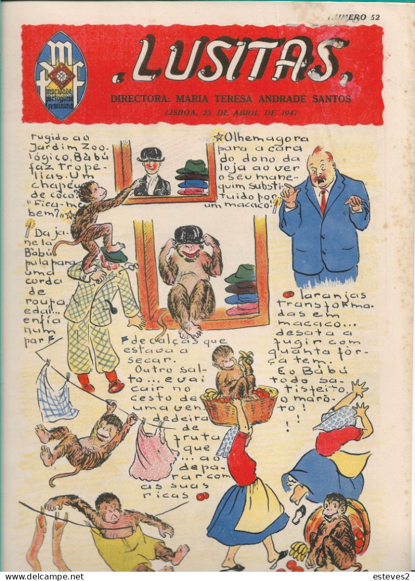 Portugal , 1947 , LUSITAS Magazine Nº 52 -  , Mocidade Portuguesa Feminina - Junior