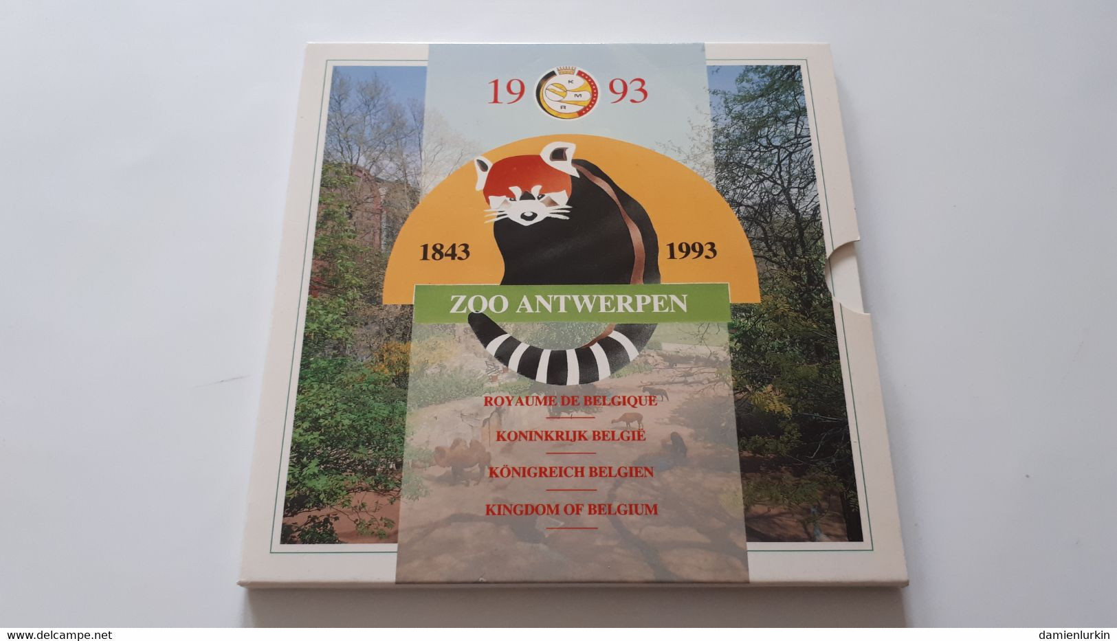 BELGIQUE/BELGIE/BELGIEN SET FDC 1993 CONTIENT 10 MONNAIES EN FDC + MEDAILLE MONNAIE ROYALE 150 ANS ZOO ANVERS COTE : 12 - FDEC, BU, BE & Münzkassetten