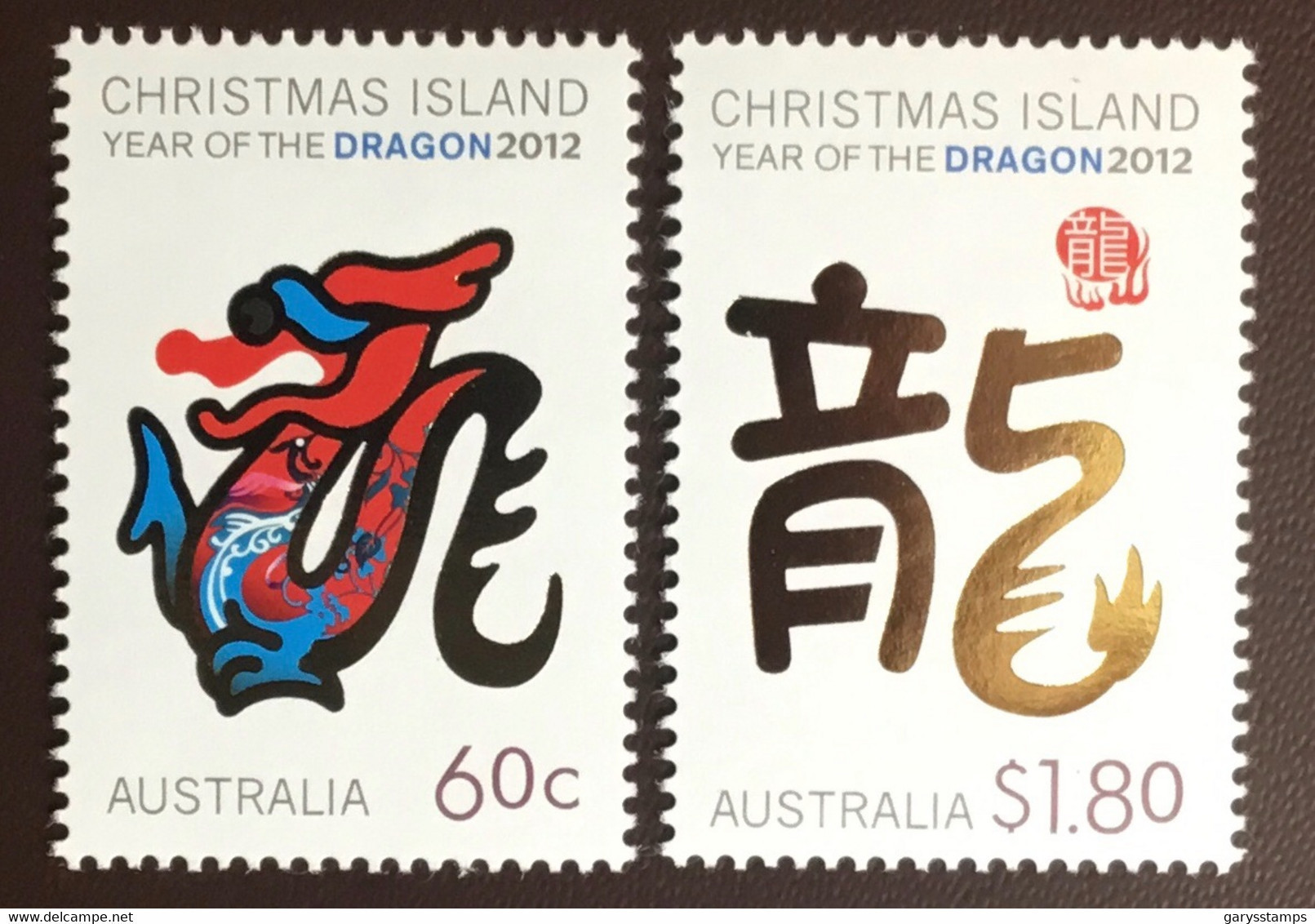 Christmas Island 2012 Year Of The Dragon MNH - Christmas Island