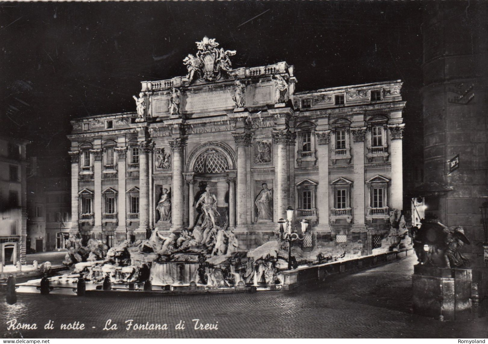 CARTOLINA  ROMA,LAZIO-LA FONTANA DI TREVI-STORIA,MEMORIA,CULTURA,RELIGIONE,IMPERO ROMANO,BELLA ITALIA,VIAGGIATA 1960 - Fontana Di Trevi