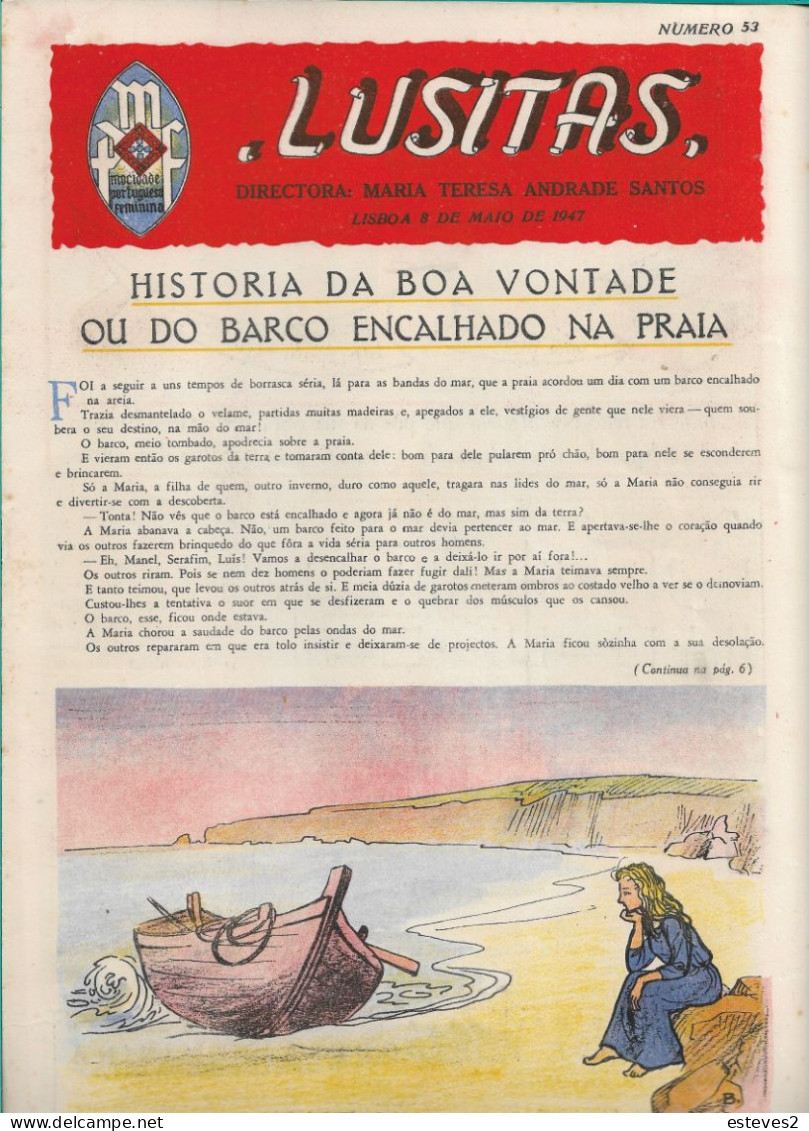 Portugal , 1947 , LUSITAS Magazine Nº 53 -  , Mocidade Portuguesa Feminina - Junior