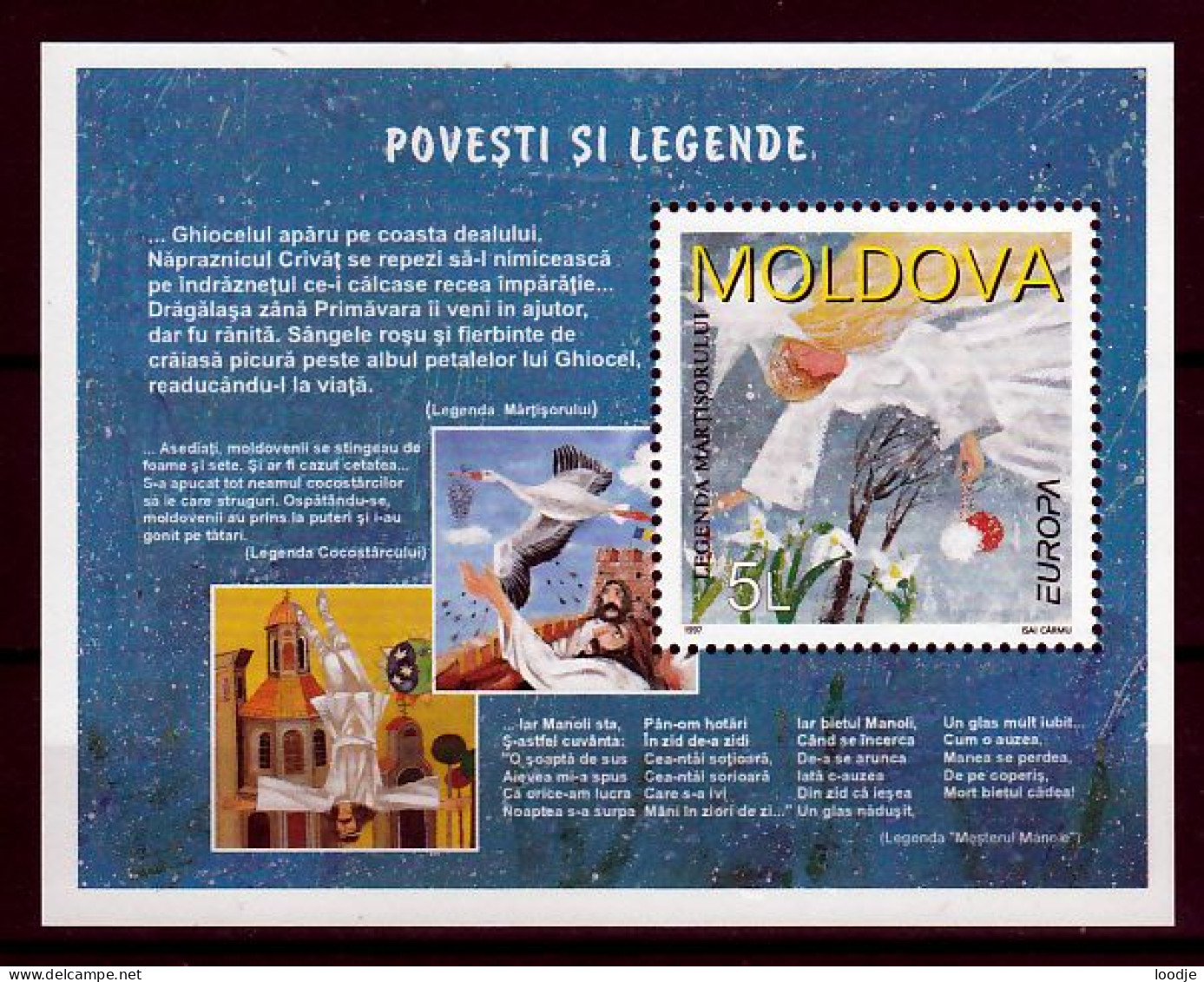 Moldavie Blok  Europa Cept 1997 Postfris - 1997