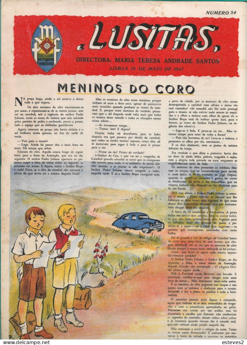 Portugal , 1947 , LUSITAS Magazine Nº 54 -  , Mocidade Portuguesa Feminina - Junior